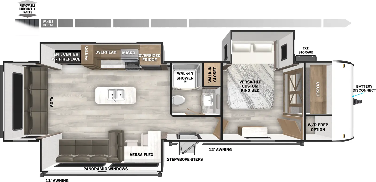 Wildwood 32RET Floorplan